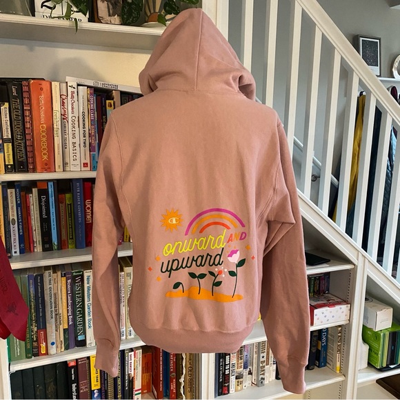 Champion X Steffi Lynn Onward & Upward Reverse Weave Hoodie Sweatshirt - Picture 7 of 15